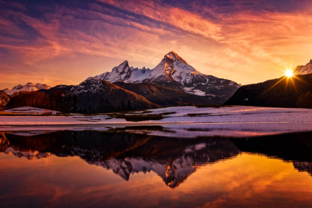 winter, snow, germany, bavaria, berchtesgaden